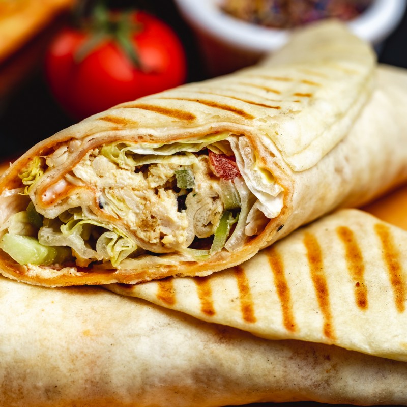 صحن شاورما لحم صغير